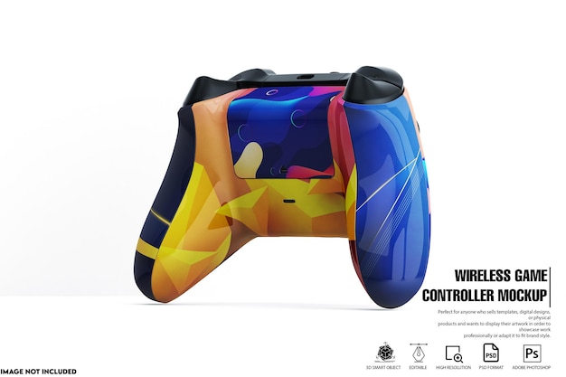 PSD drahtloses gamecontroller-mockup