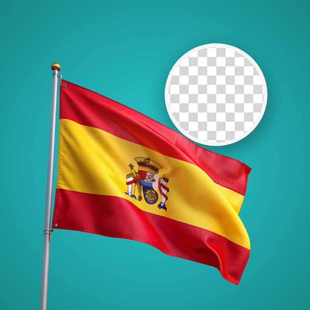 PSD drapeau 3d réaliste d'aragon