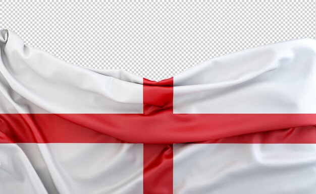 Drapeau De L'angleterre Isolé Sur Fond Blanc Avec Un Espace De Copie Au-dessus Du Rendu 3d