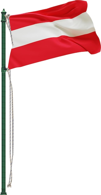 PSD drapeau autriche drapeau fond blanc