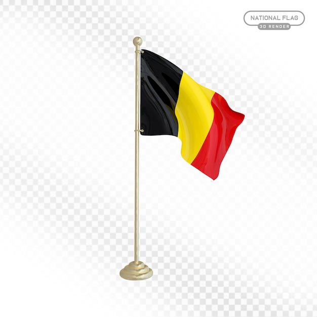 Le drapeau belge en 3D