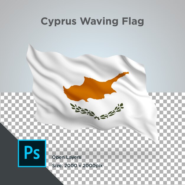 Drapeau De Chypre Wave Psd Transparent