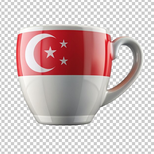 PSD le drapeau de la coupe de singapour sur un fond transparent