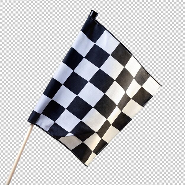 Drapeau De Course Sur Fond Transparent