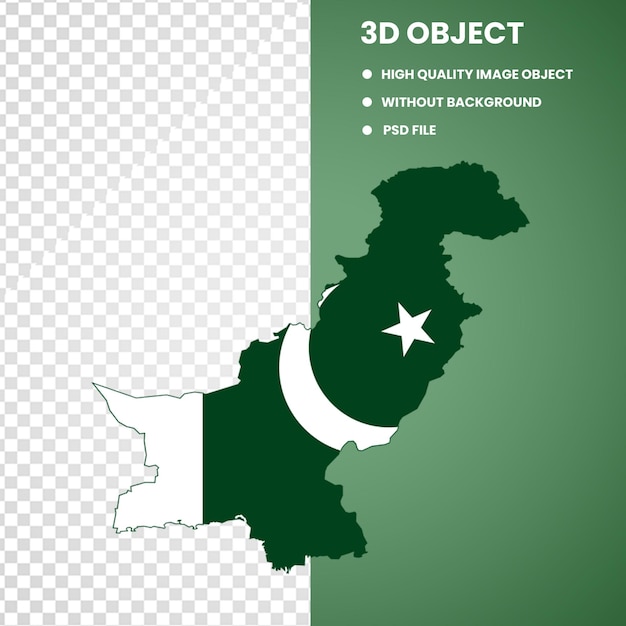 PSD drapeau du pakistan