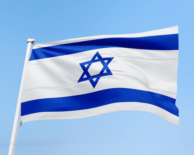 PSD le drapeau du pays d'israël