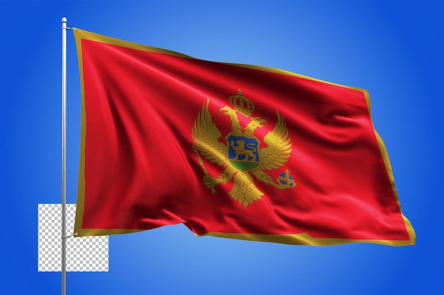 Drapeau international pays réaliste 3d vecteur transparent indépendance battant mât de drapeau