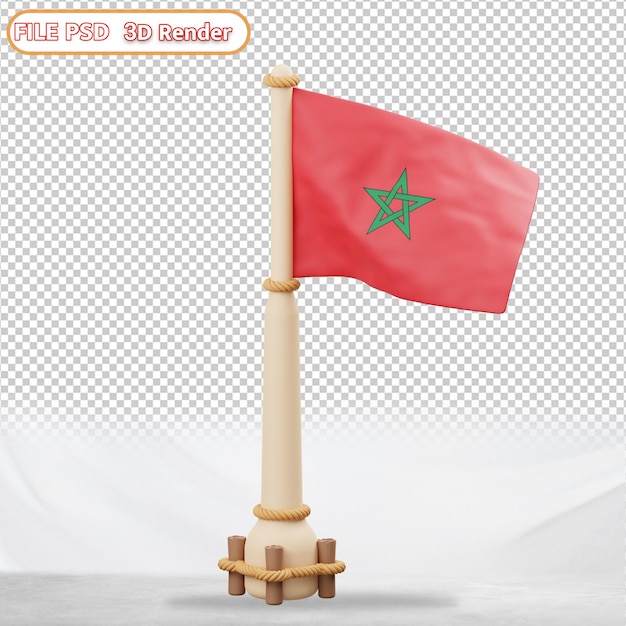 PSD drapeau marocain