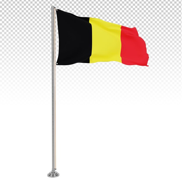 Le drapeau national de la Belgique est d'une haute qualité.