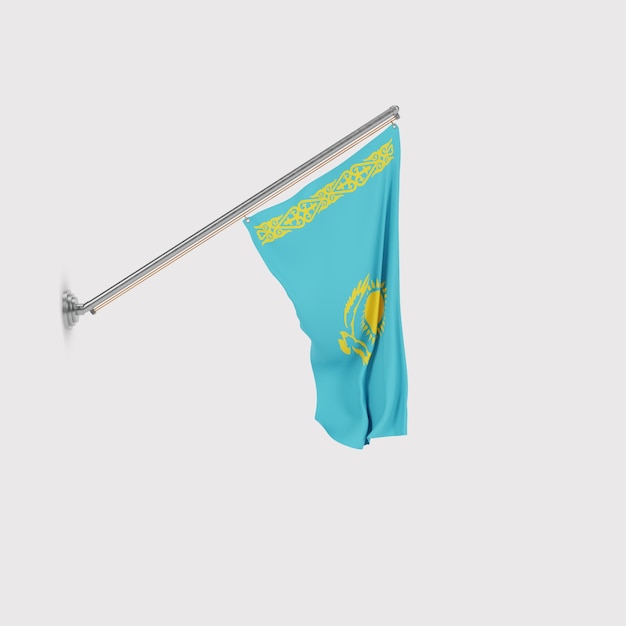 Drapeau national du Kazakhstan de haute qualité Image PSD modifiable
