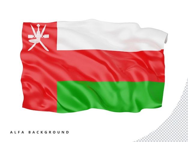 Drapeau D'oman Symbole D'icône De Signe National International