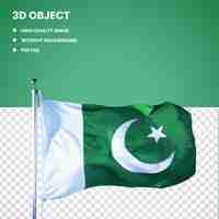 PSD drapeau pakistanais