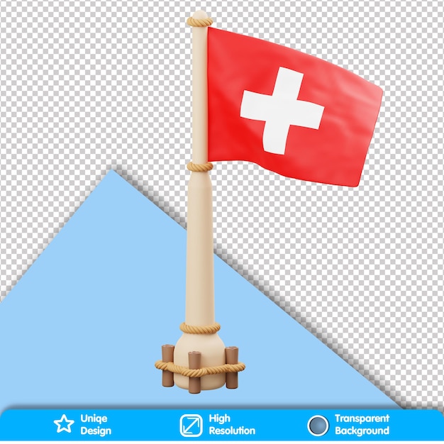 Drapeau De Pays 3d Drapeau De La Suisse