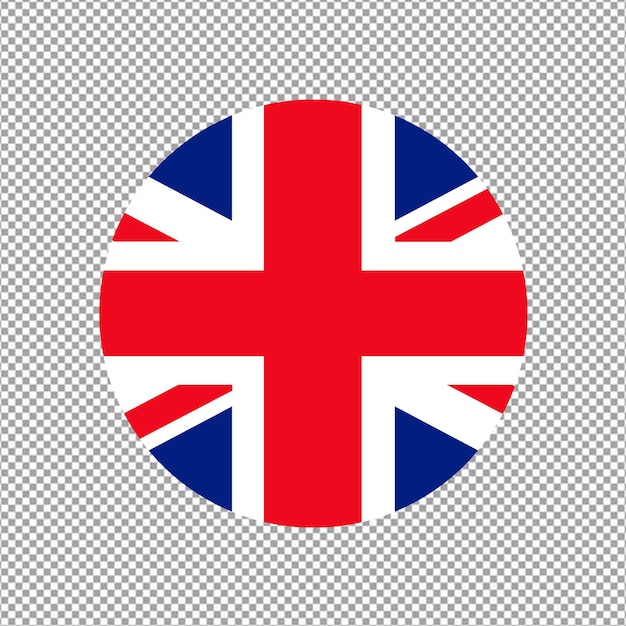 Drapeau rond du pays du Royaume-Uni