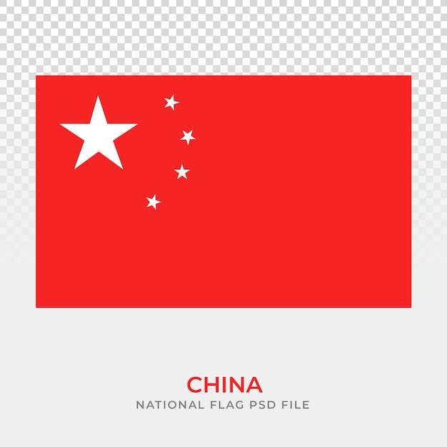 Un Drapeau Rouge De Chine