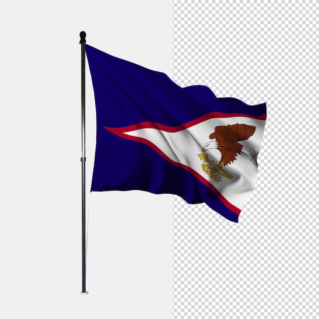 Le Drapeau Des Samoa Américaines.