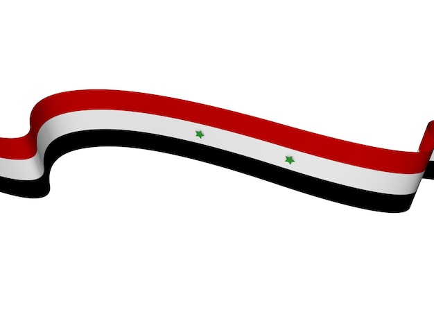 Drapeau Syrien Avec Fond Transparent