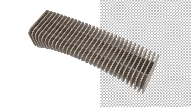 Draufsicht der Holzbank ohne Schatten 3D-Rendering