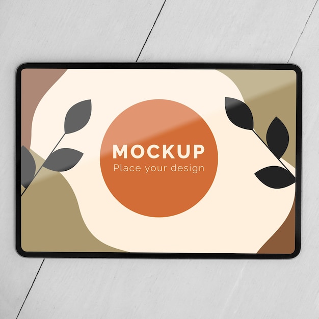 Draufsicht Tablet-Modell
