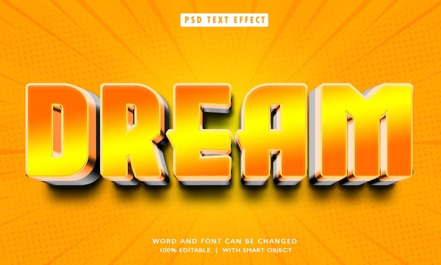 Dream 3D Editable text Style effects