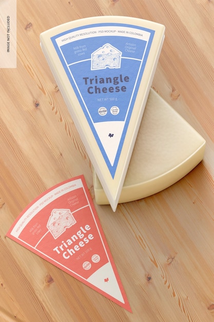Dreieck-Käse-Modell, Ansicht von oben