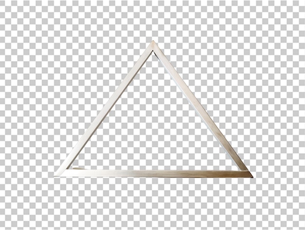Dreieckige geometrische form auf durchsichtigem hintergrund
