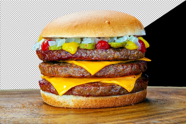 dreifacher Burger