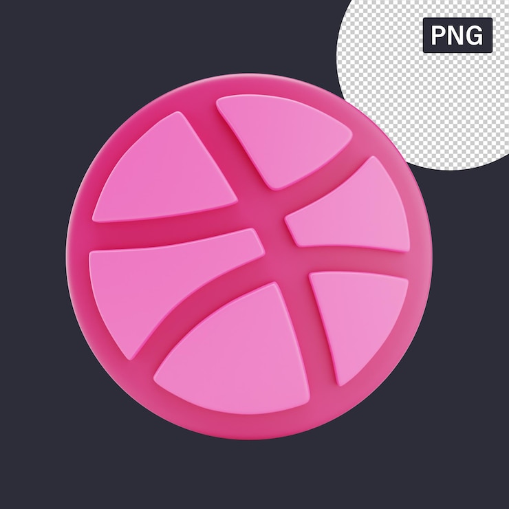 PSD dribbble logo
