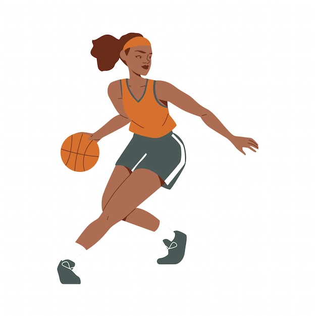 Dribbleur de joueur de basket