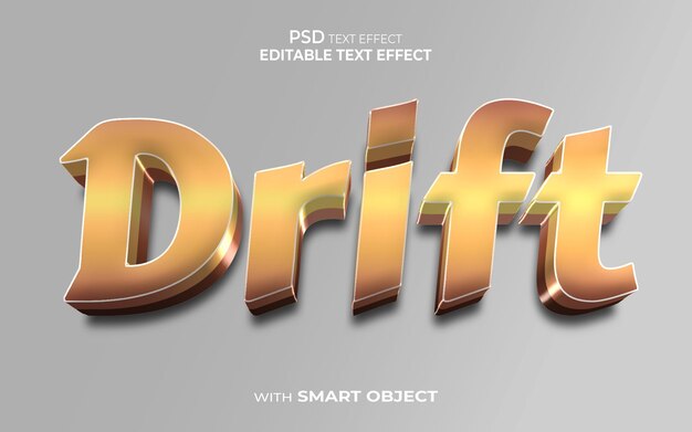 Drift-text-effekt