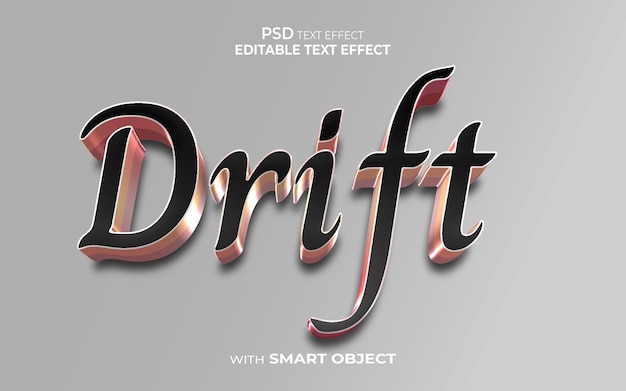 Drift-Text-Effekt