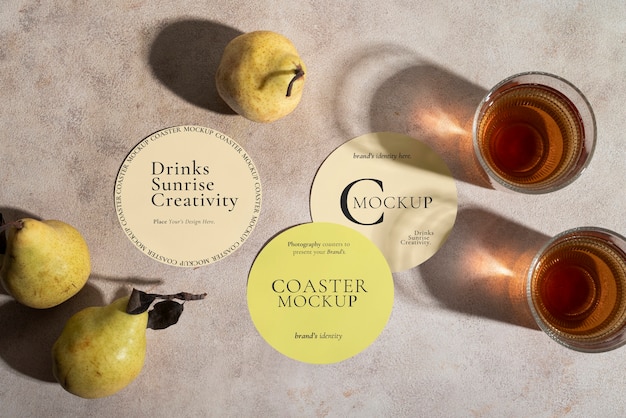 PSD drink-coaster-mockup