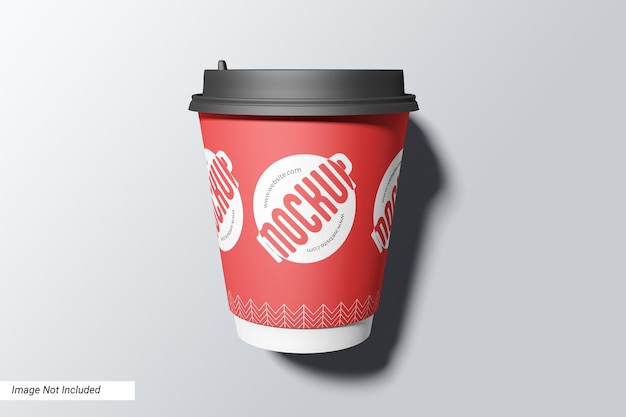 PSD drink cup mockup top-ansicht