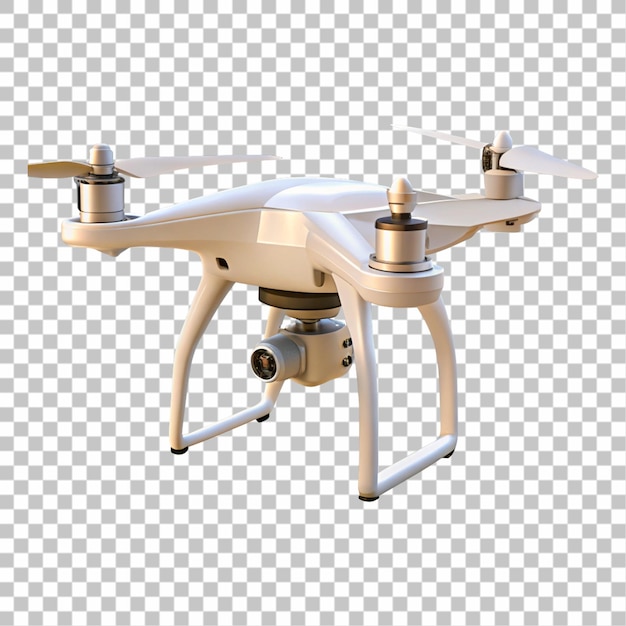 Drohne auf durchsichtigem Hintergrund isoliert 3D-Rendering-Illustration