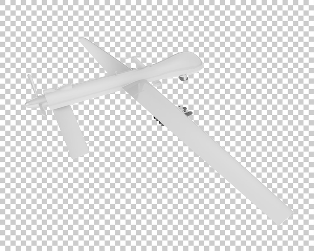 PSD drohne isoliert auf transparentem hintergrund 3d-rendering-illustration
