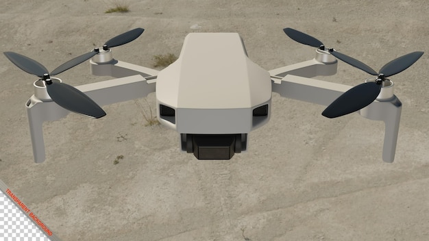 Drone 3D-Rendering-Mockup isoliertes Bild