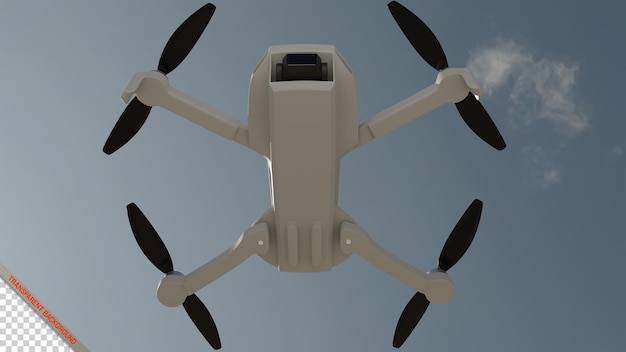Drone 3D-Rendering-Mockup isoliertes Bild