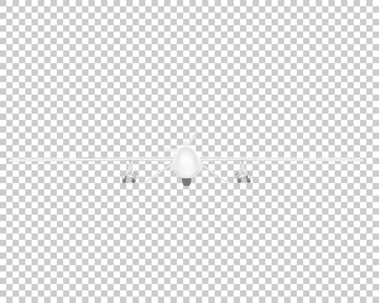 PSD drone aislado en un fondo transparente ilustración de renderización en 3d