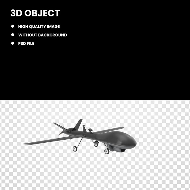 PSD drone militaire noir