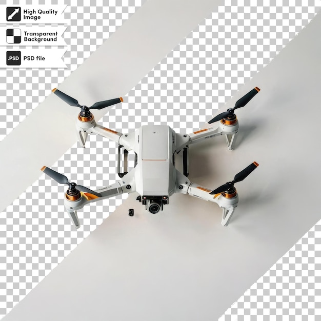PSD drone psd en vuelo sobre un fondo transparente con capa de máscara editable