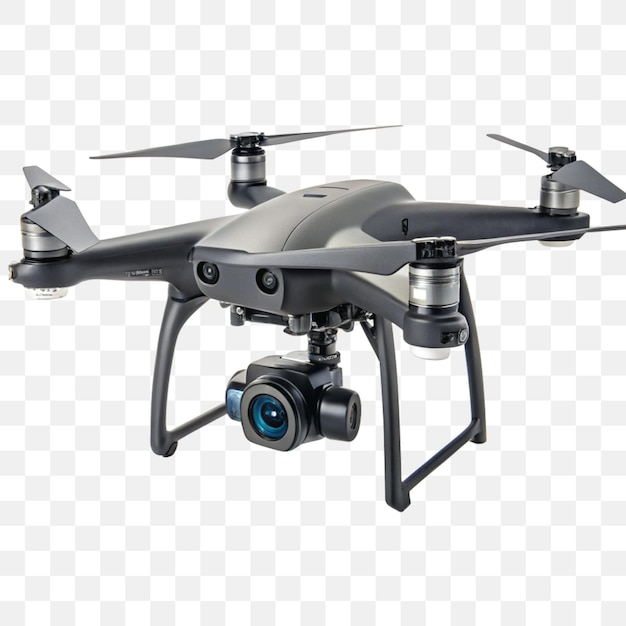Drone Quadcopter Avançado com Câmera em Fundo Transparente