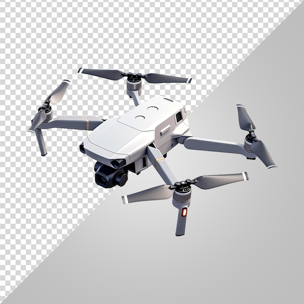 PSD drone quadcopter png volant sur un fond transparent