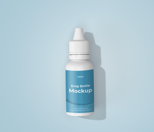 drop mockup bottiglia bianca