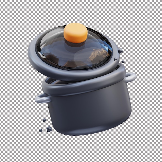 Druckkochtopf 3D-Render