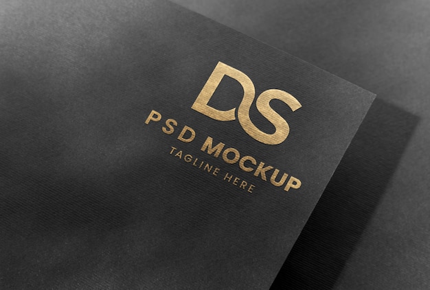 PSD drücken sie das logo auf dem papiermodell