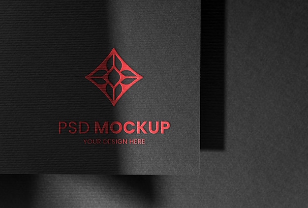 PSD drücken sie das logo auf dem papiermodell