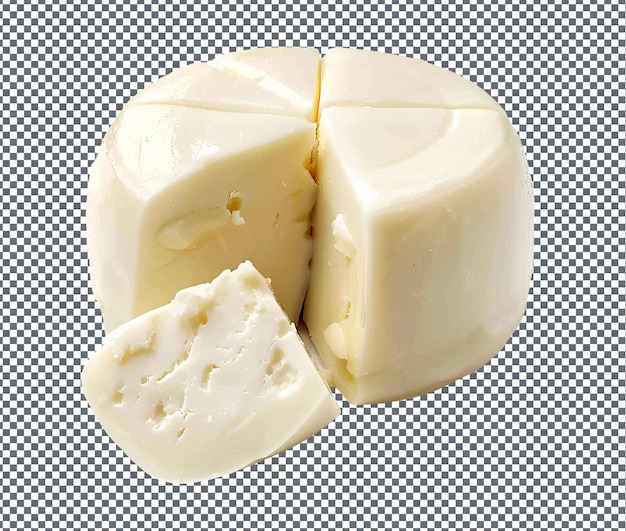 PSD du fromage frais et beau isolé sur un fond transparent