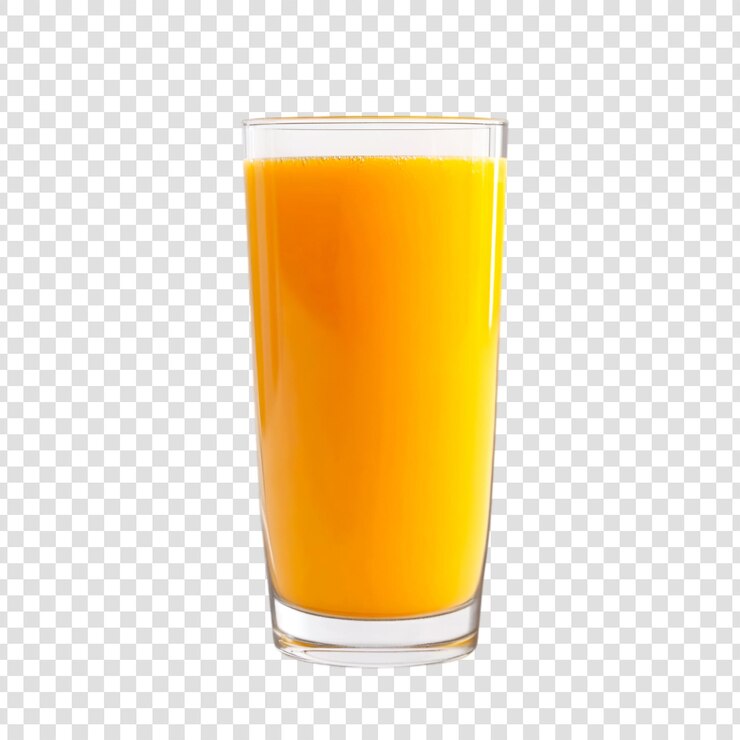 PSD du jus de mangue frais sur un fond transparent
