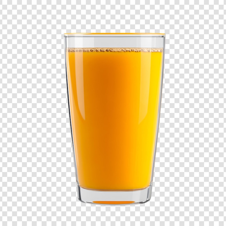 PSD du jus de mangue frais sur un fond transparent