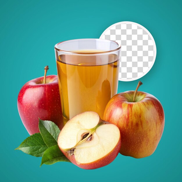 PSD du jus de pomme frais et froid